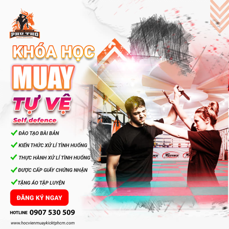 Banner quang cao kick trong tai muay