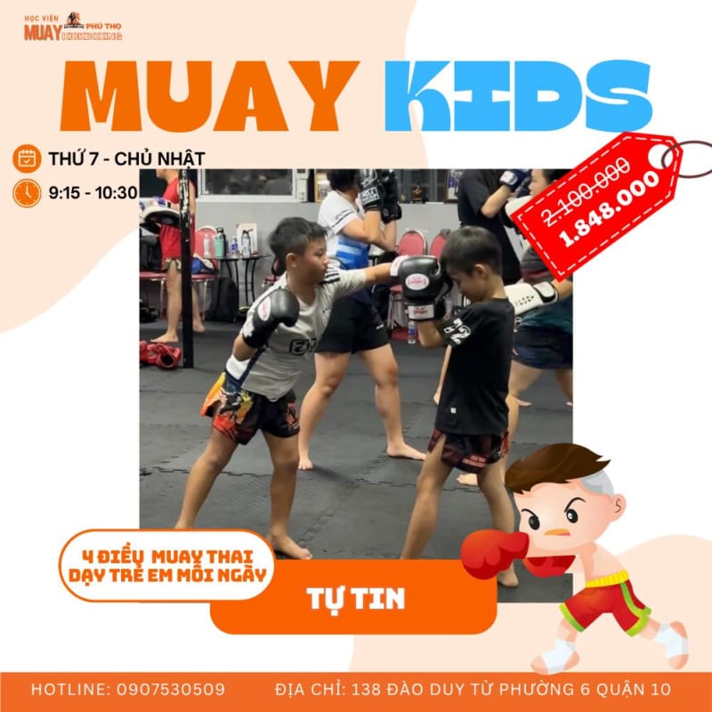 Lớp Muay Kid 3 MUAY KID ANH 2
