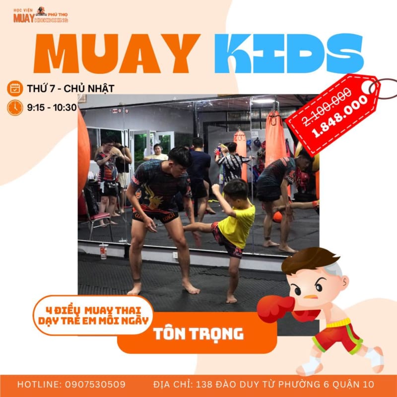 Lớp Muay Kid 4 MUAY KID ANH 3