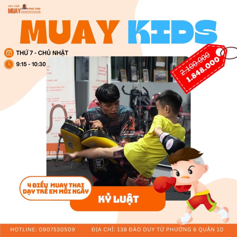 Lớp Muay Kid 2 MUAY KID ANH